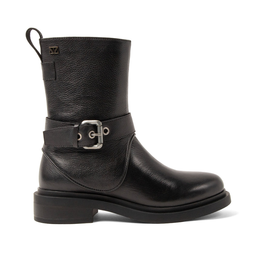 Erin Damen Leder-Boots Black