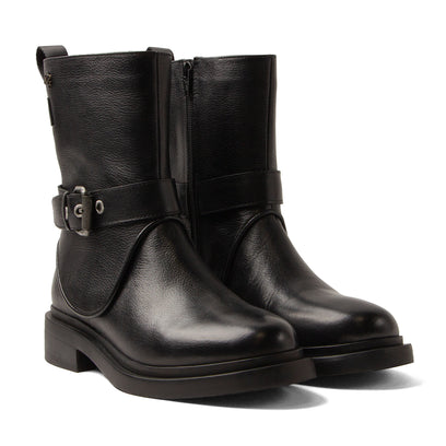Erin Damen Leder-Boots Black