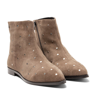 Dana Damen Wildleder-Stiefeletten Taupe