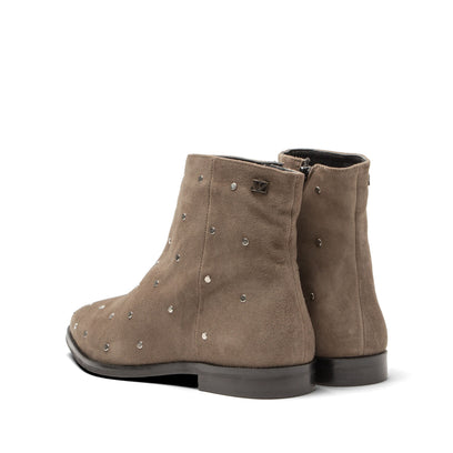 Dana Damen Wildleder-Stiefeletten Taupe