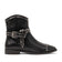 Zora Damen Leder-Stiefeletten Black