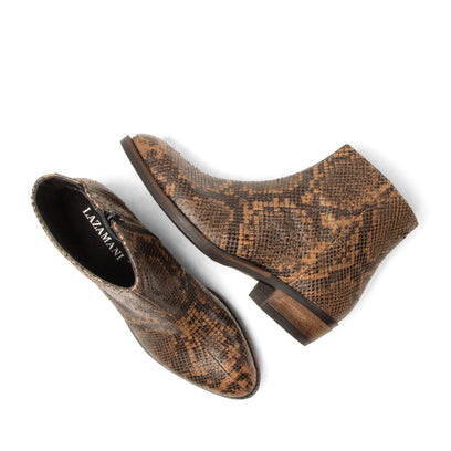 Beverly Damen Leder-Stiefeletten Biscuit