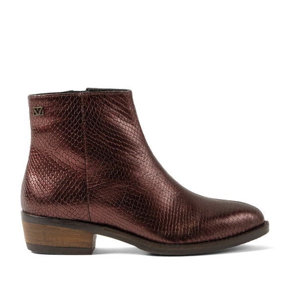 Beverly Damen Leder-Stiefeletten Merlot Beverly Damen Leder-Stiefeletten Merlot