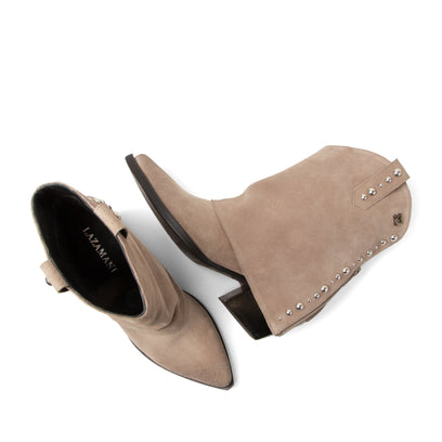 Yara Damen Wildleder Stiefeletten Fango