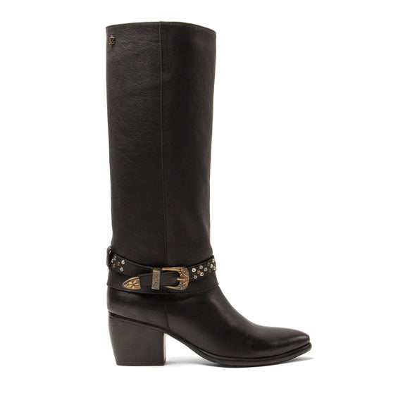 Jet Damen Leder-Stiefel Black Jet Damen Leder-Stiefel Black