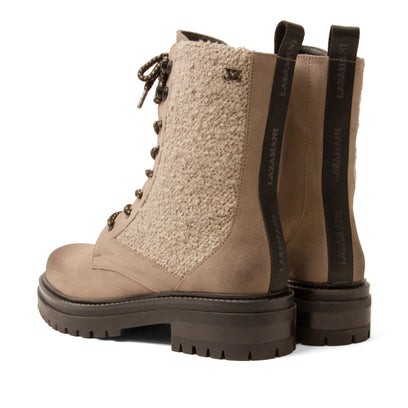 Nadi Damen Wildleder-Schnürboots Fango