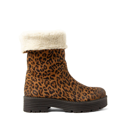 Jacky Damen Wildleder-Stiefel Tan/Leo