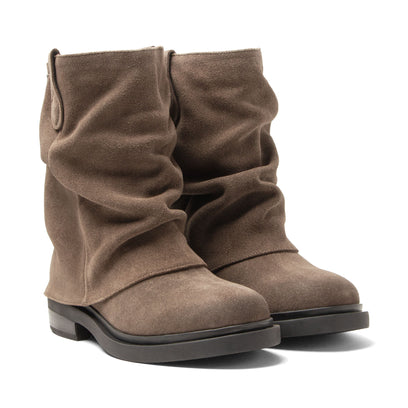 Tari Damen Wildleder-Boots Taupe