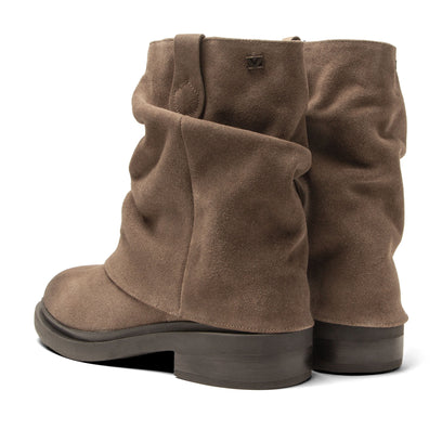Tari Damen Wildleder-Boots Taupe