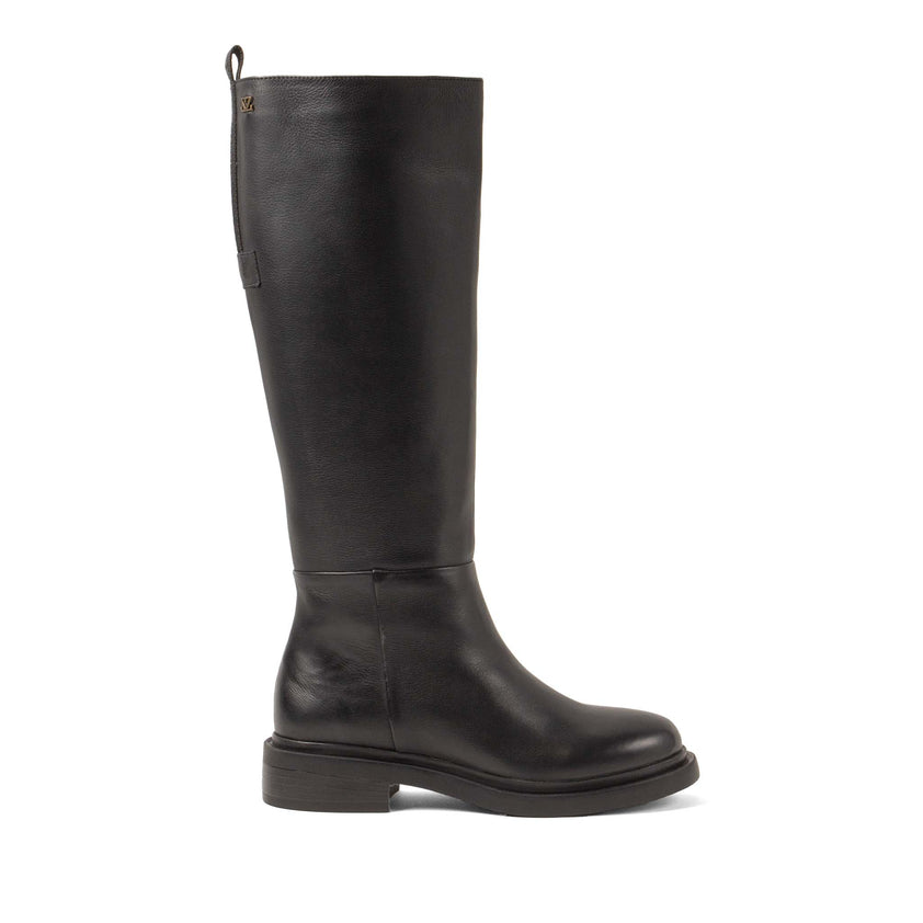 Uma Damen Leder-Stiefel Black