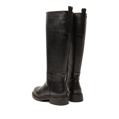 Uma Damen Leder-Stiefel Black