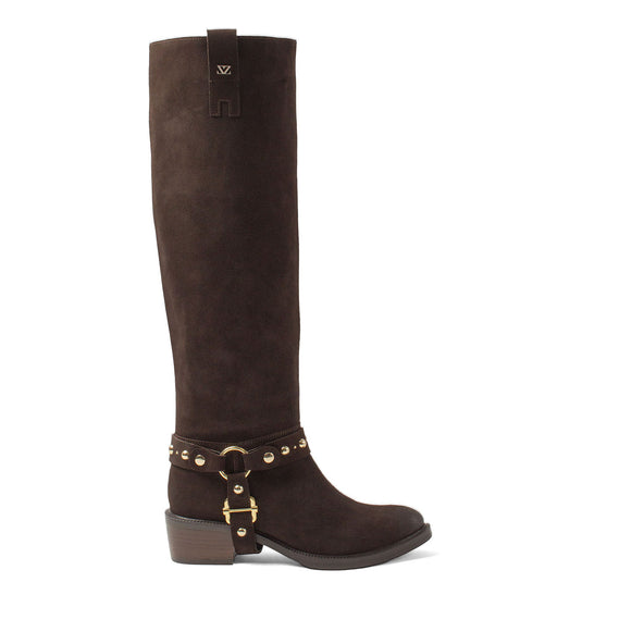 Fay Damen Wildleder-Stiefel Brown Fay Damen Wildleder-Stiefel Brown