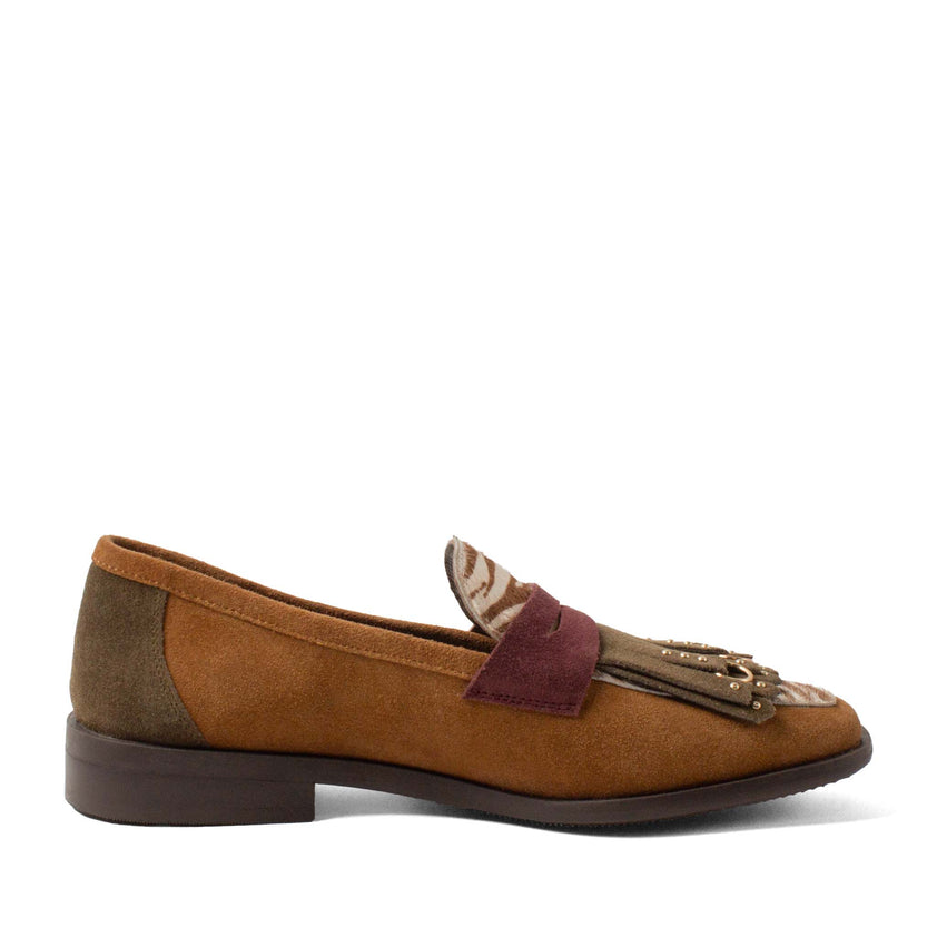 Lola Damen Wildleder-Loafer Tan