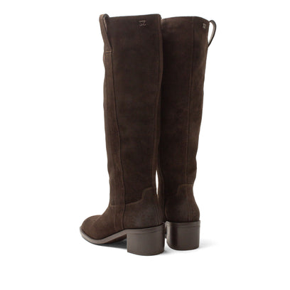 Elin Damen Wildleder-Stiefel Brown