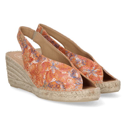 Laila-LL Damen Leder-Espadrilles Multi