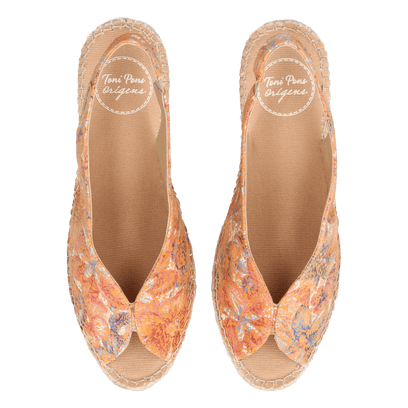 Laila-LL Damen Leder-Espadrilles Multi