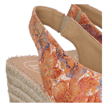 Laila-LL Damen Leder-Espadrilles Multi