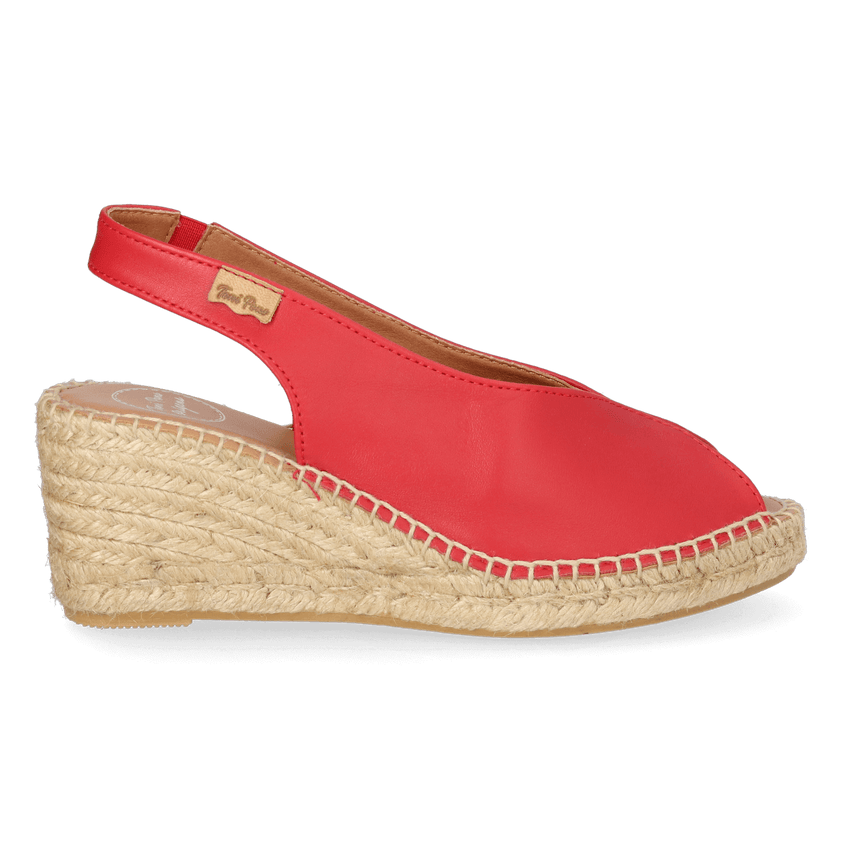 Laila-P Dames Leder-Espadrilles Roig