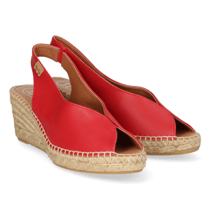 Laila-P Dames Leder-Espadrilles Roig