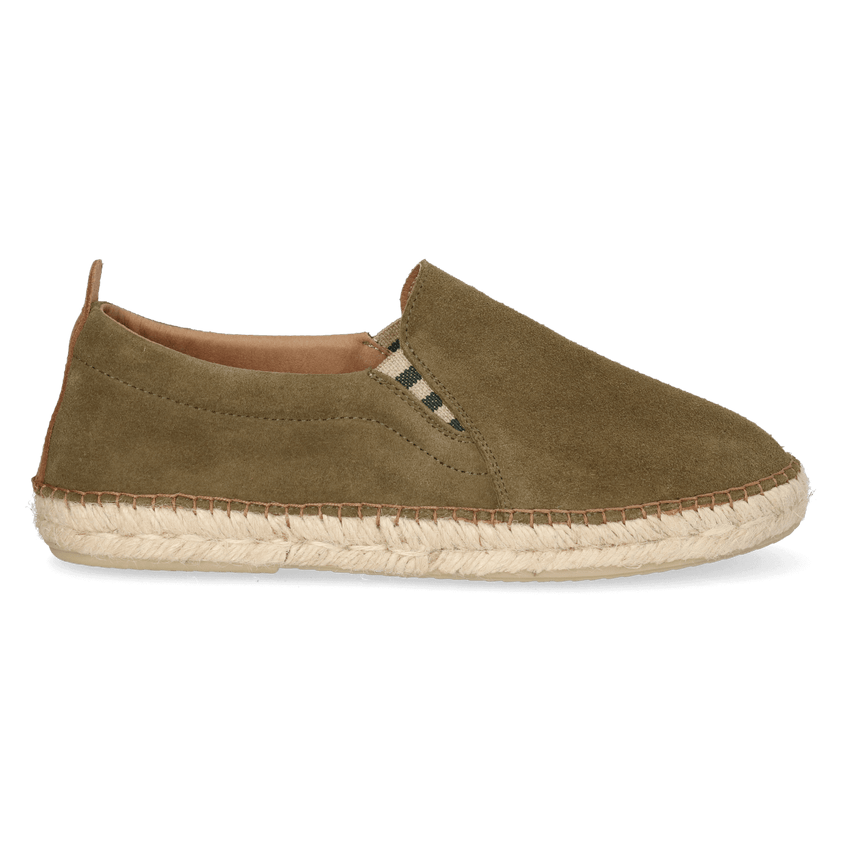 Marti Herren Wildleder-Espadrilles Army