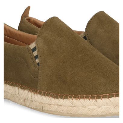 Marti Herren Wildleder-Espadrilles Army