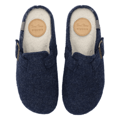 Mima-FP Damen Hausschuhe Blau