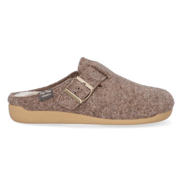 Mima-FP Damen Hausschuhe Taupe Mima-FP Damen Hausschuhe Taupe