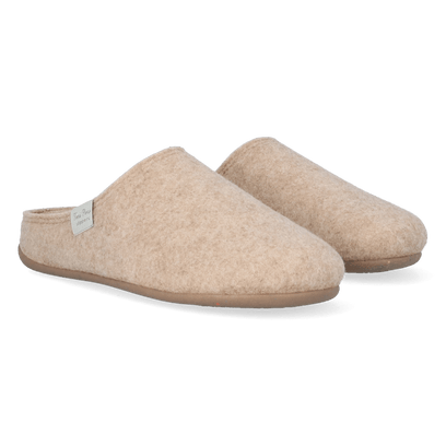 Mona-FR Damen Hausschuhe Beige
