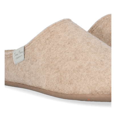Mona-FR Damen Hausschuhe Beige