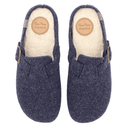 Norton-FP Herren Filz-Hausschuhe Blau