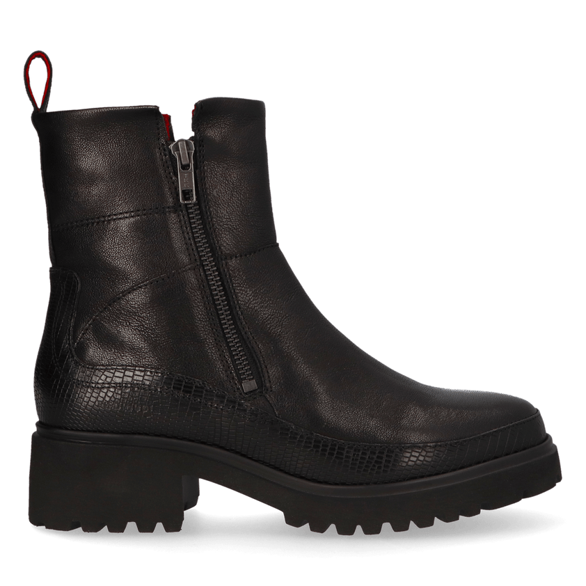 COCO 09.10 Damen Leder-Stiefeletten Black