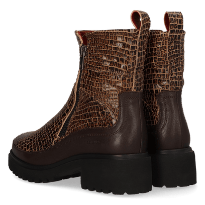 COCO 09.13 Damen Leder-Stiefeletten Brown