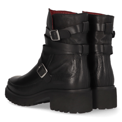 CODY 13.02 Damen Leder-Stiefeletten Black