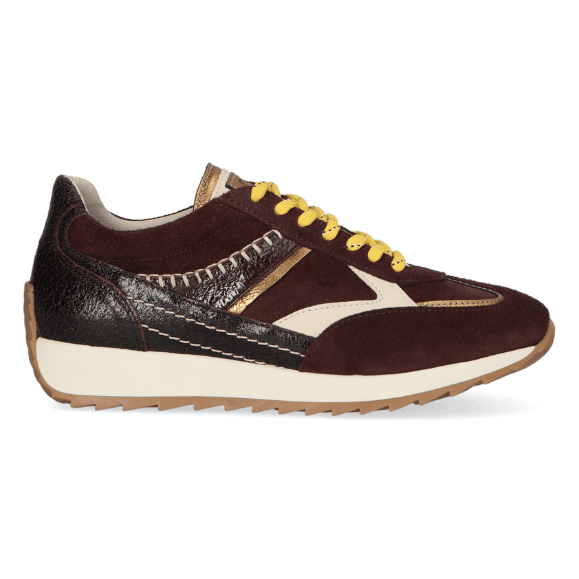 HARLEM 02.13 Damen Wildleder-Sneaker Dark Brown