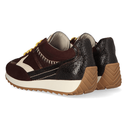 HARLEM 02.13 Damen Wildleder-Sneaker Dark Brown