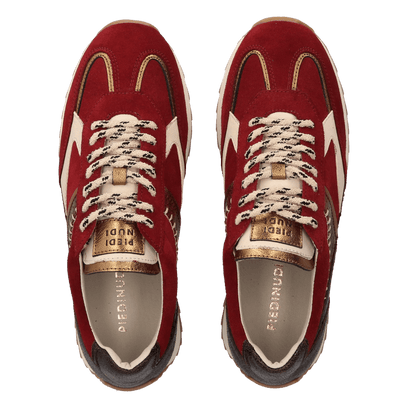 HARLEM 02.15 Damen Wildleder-Sneaker Bordeaux