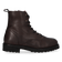 HEN 01.02 Damen Leder-Stiefeletten Dark Brown