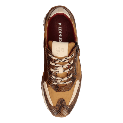 HERA 08.02 Damen Sneaker Leder/Mesh Dark Brown