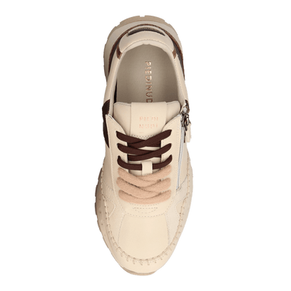 KAROL 04.02 Damen Leder-Sneaker Off-White
