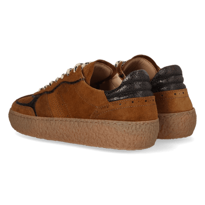 LIXI 03.03 Damen Wildleder-Sneaker Tabacco