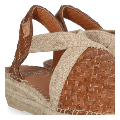Siracusa Dames Leder-Espadrilles Cuiro