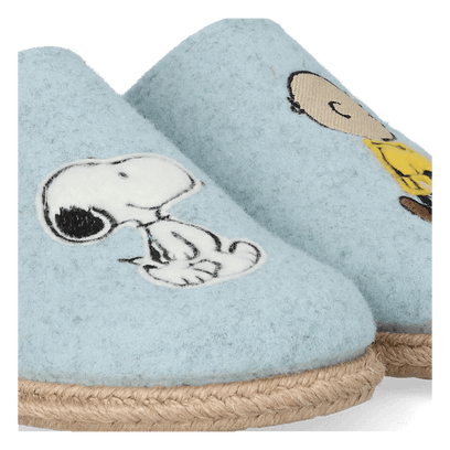 Snoopy Damen Filz-Hausschuhe Cel