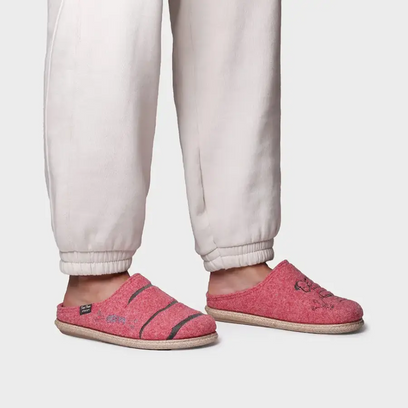 Snoopy Damen Filz-Hausschuhe Gerd