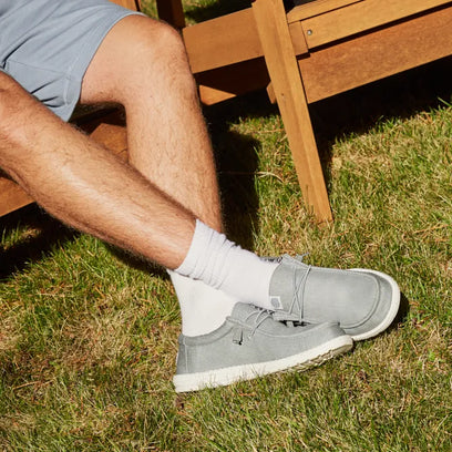 Wally Canvas Herren Halbschuhe Light Grey