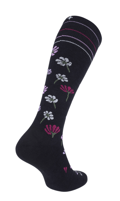 Field Flower Damen Kompressionsstrümpfe 15-20 mmHg Black