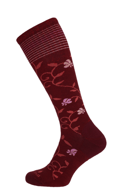 Full Sun Damen Kompressionsstrümpfe 15-20 mmHg Cranberry