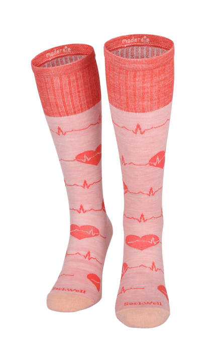 Heartbeat Damen Kompressionsstrümpfe 15-20 mmHg Peach