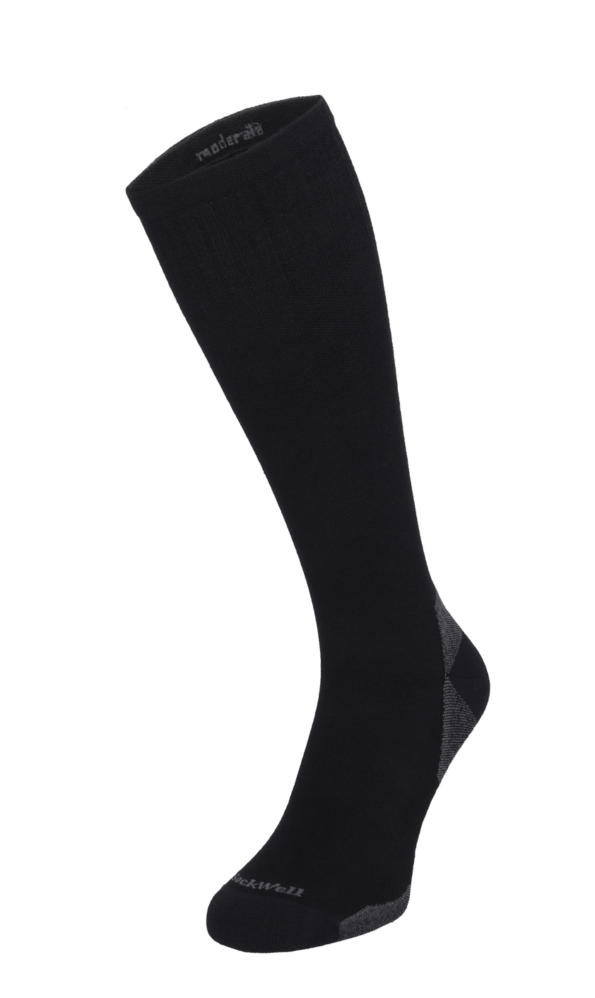 Cadence Damen Sportsocken 15-20 mmHg Black Solid