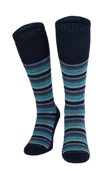 Full Array Damen Kompressionsstrümpfe 15-20 mmHg Navy