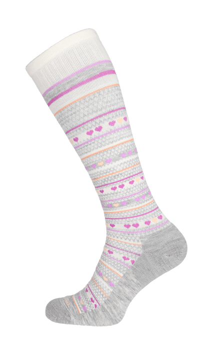 Heartlink Damen Kompressionsstrümpfe 20-30 mmHg Light Grey